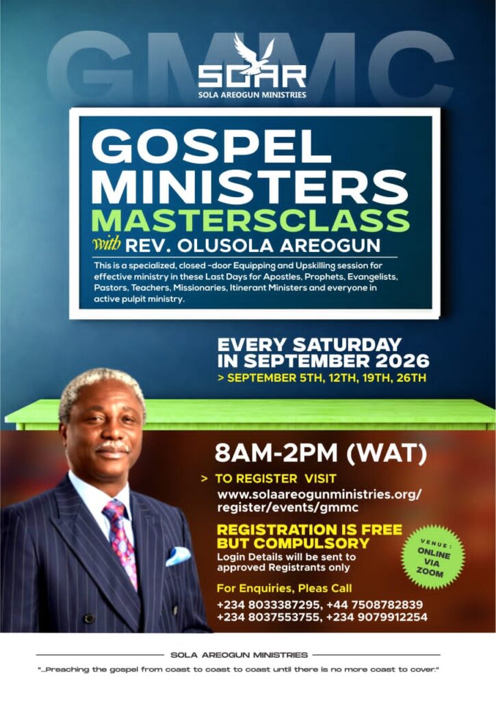 Gospel Ministers Masterclass 2026 flyer